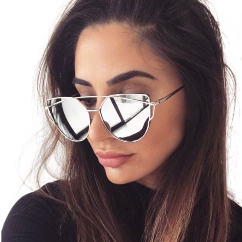 ❄️RBF Silver Cat Eye Sunglasses❄️ - Picture 3 of 8